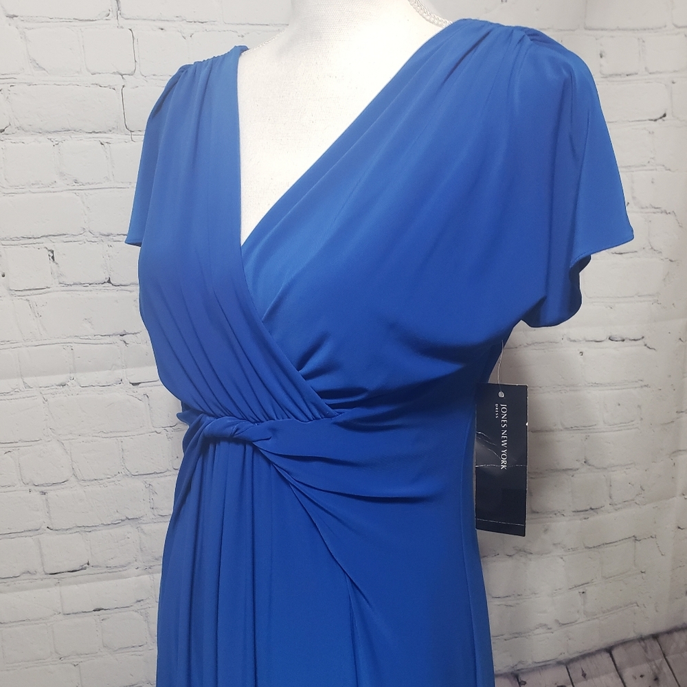 Jones New York NWT Sz 6 Cerulean Blue Dress - Picture 7 of 15